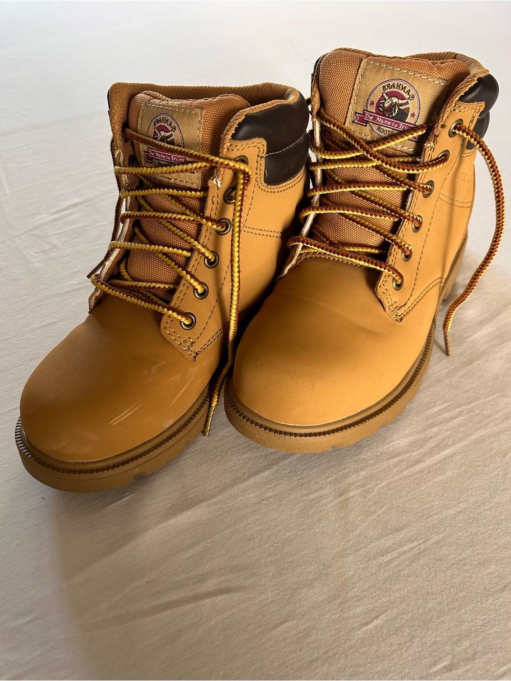 Brahma Steel Toe Work Boots Oil Resistant Lace-Up